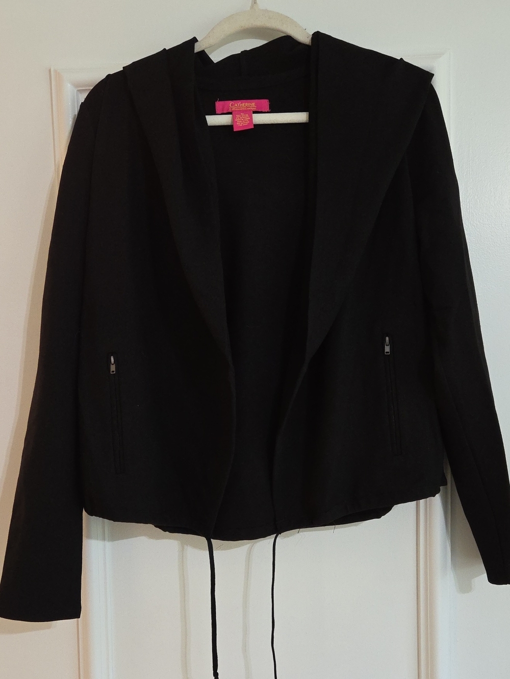Catherine Malandrino Hooded Open Jacket Shrug Women's M